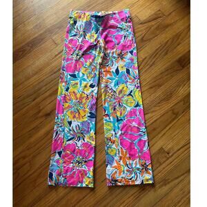 Lilly Pulitzer Georgia May Palazzo Pants – XS, Tropical Print Wide Leg